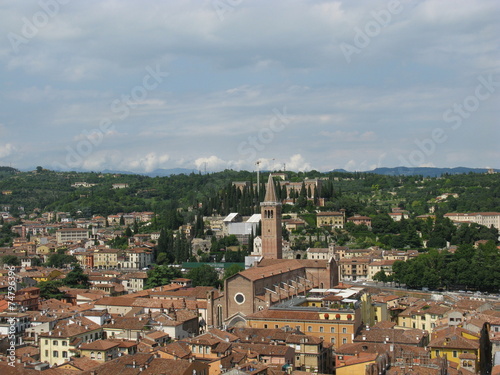 Panoramic view of the city Verona in Italy © Frouwina Harmanna va