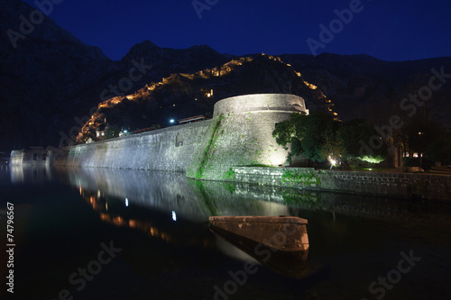 Fortres walls of Kotor, Montenegro