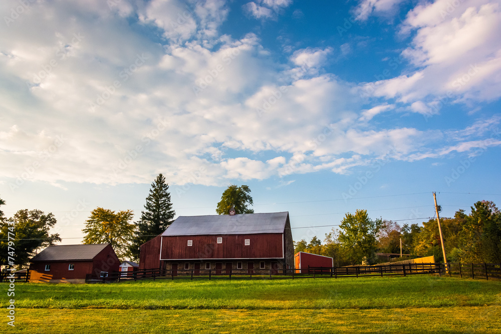 Barn on a farm in rural Adams County, Pennsylvania.