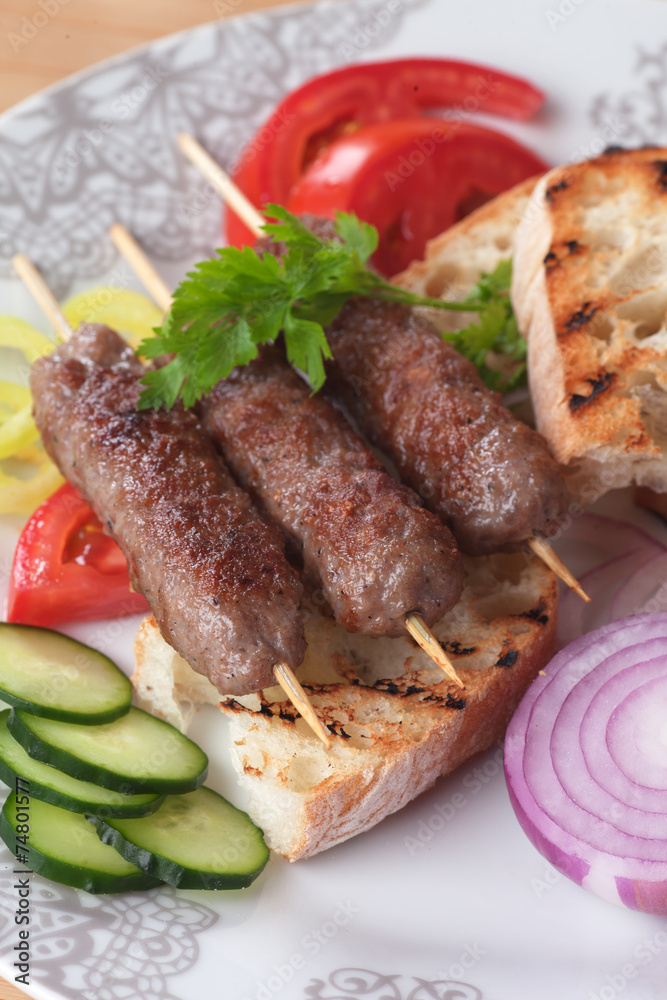 Minced meat skewer Minced meat skewer