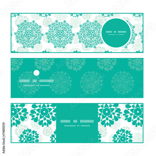 Vector abstract green decorative circles stars striped