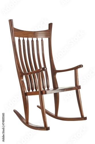 Beautiful wooden rocking chair