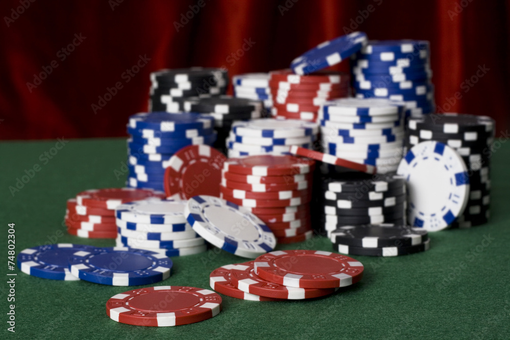 Naklejka premium gambling chips