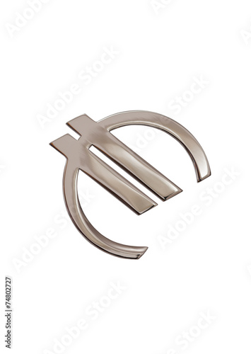 Euro Symbol auf weiß