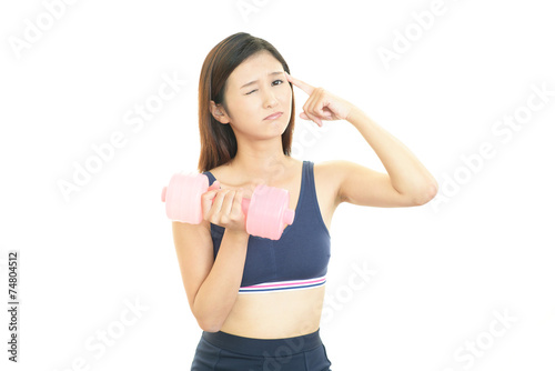 エクササイズをする女性