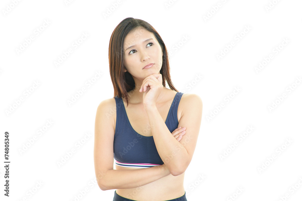ダイエット中の女性 ダイエット中の女性