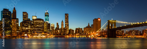 Manhattan Skyline by night