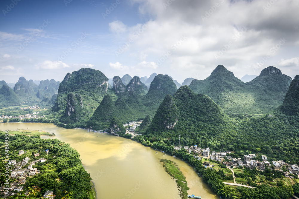 Karst Mountains in Guilin China