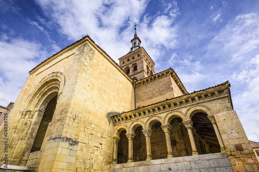 Fototapeta premium San Millan Church of Segovia, Spain