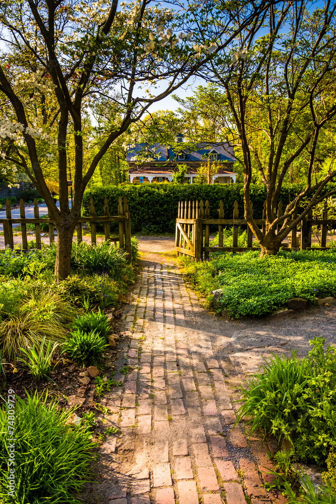 Path through a garden at Cylburn Arboretum, Baltimore, Maryland. Path through a garden at Cylburn Arboretum, Baltimore, Maryland.