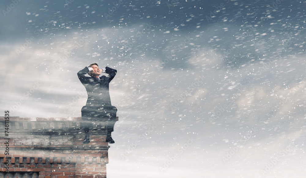 Fototapeta premium Tired businessman