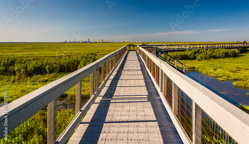Boardwalk over marshes at Edwin B. Forsythe National Wildlife Re