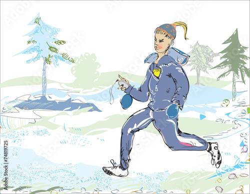 Woman Jogging