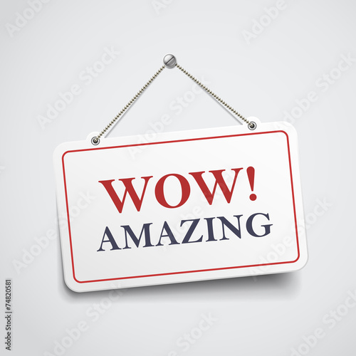 amazing hanging sign