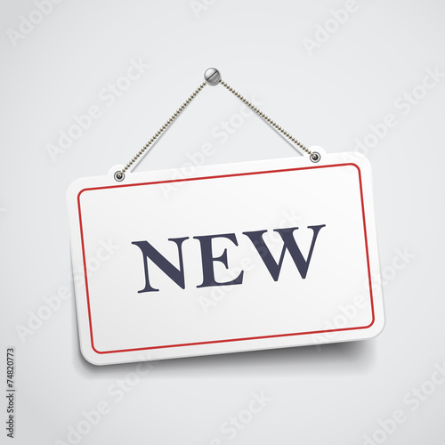 new hanging sign