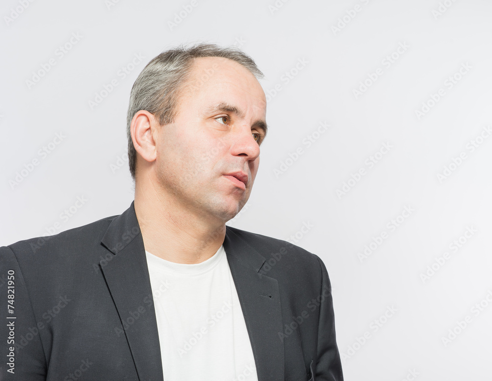 Thoughtful businessman portrait Thoughtful businessman portrait
