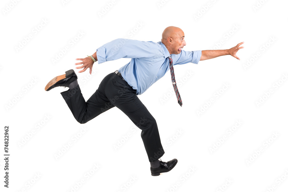 Businessman on the chase Businessman on the chase