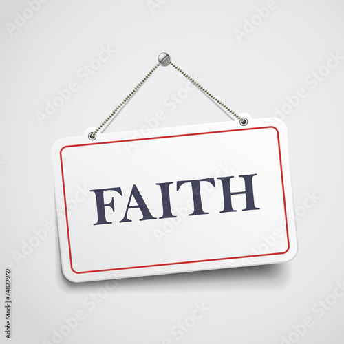 faith hanging sign