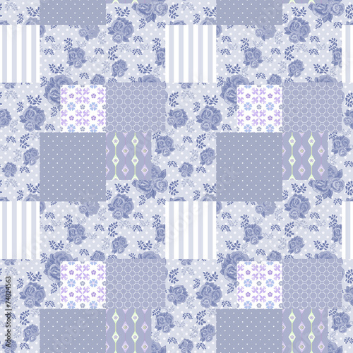 Patchwork retro striped floral texture pattern retro pastel back