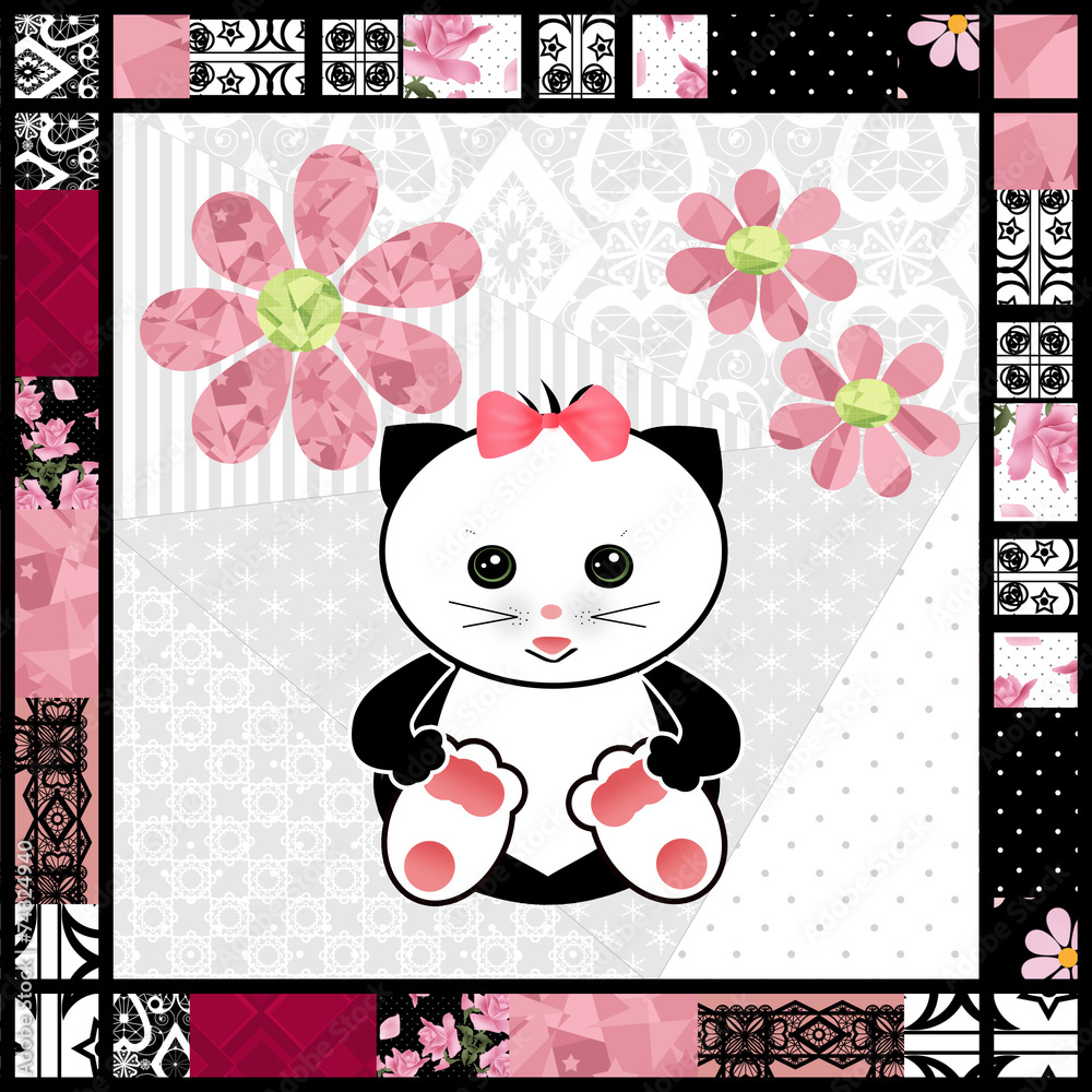 Cat animal illustration background Cat animal illustration background