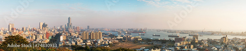 Kaohsiung  Taiwan - December 08 2014  Panoramic view of Kaohsiun