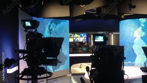 TV studio - cameras - news