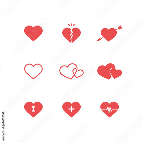 Heart Symbols Set