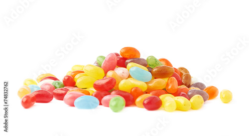 Pile of multiple jelly bean candies