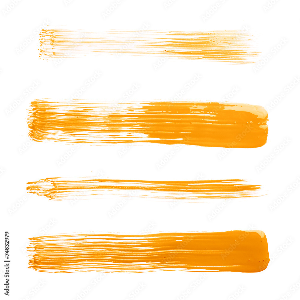 Fototapeta premium Straight oil paint brush strokes