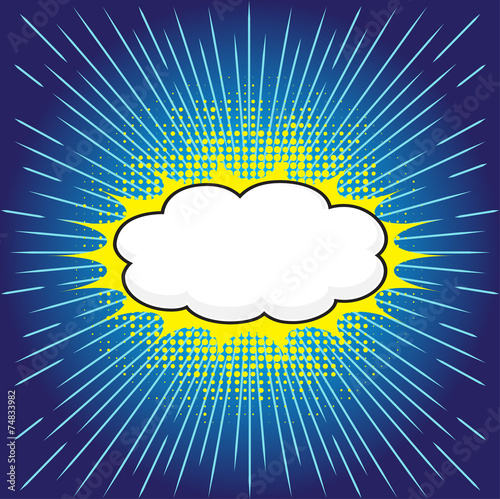 Blank comic speech bubbles design for comic background