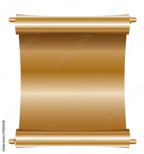 Gold scroll