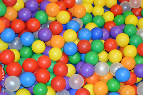 colorful plastic balls