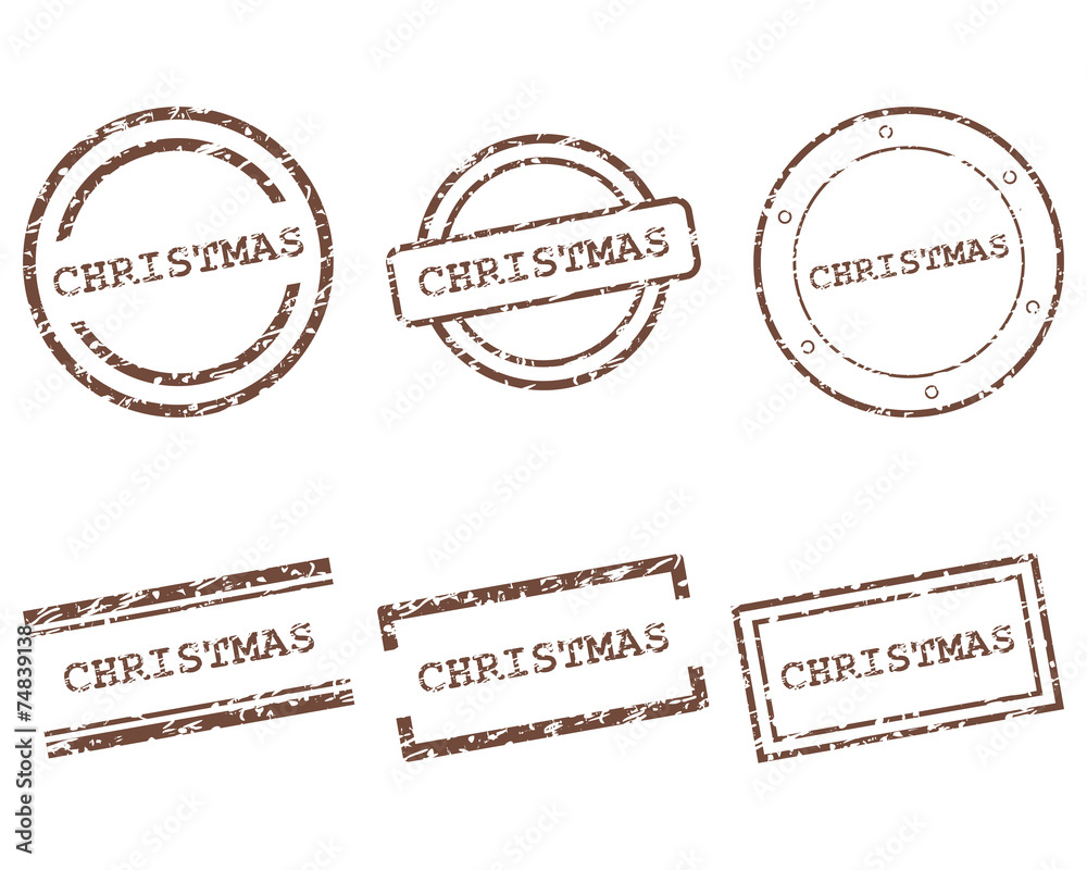 Fototapeta premium Christmas Stempel