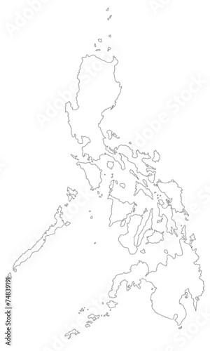 Philippinen in weiß