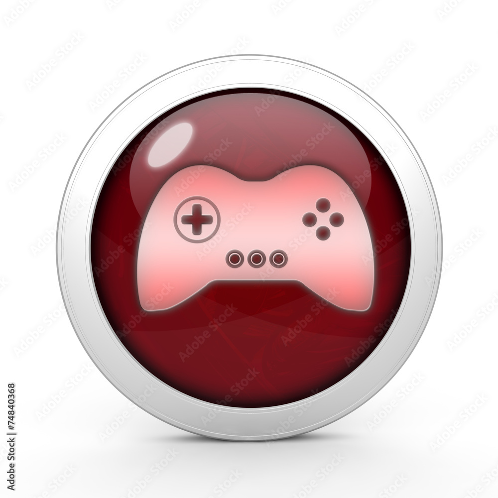 game circular icon on white background game circular icon on white background