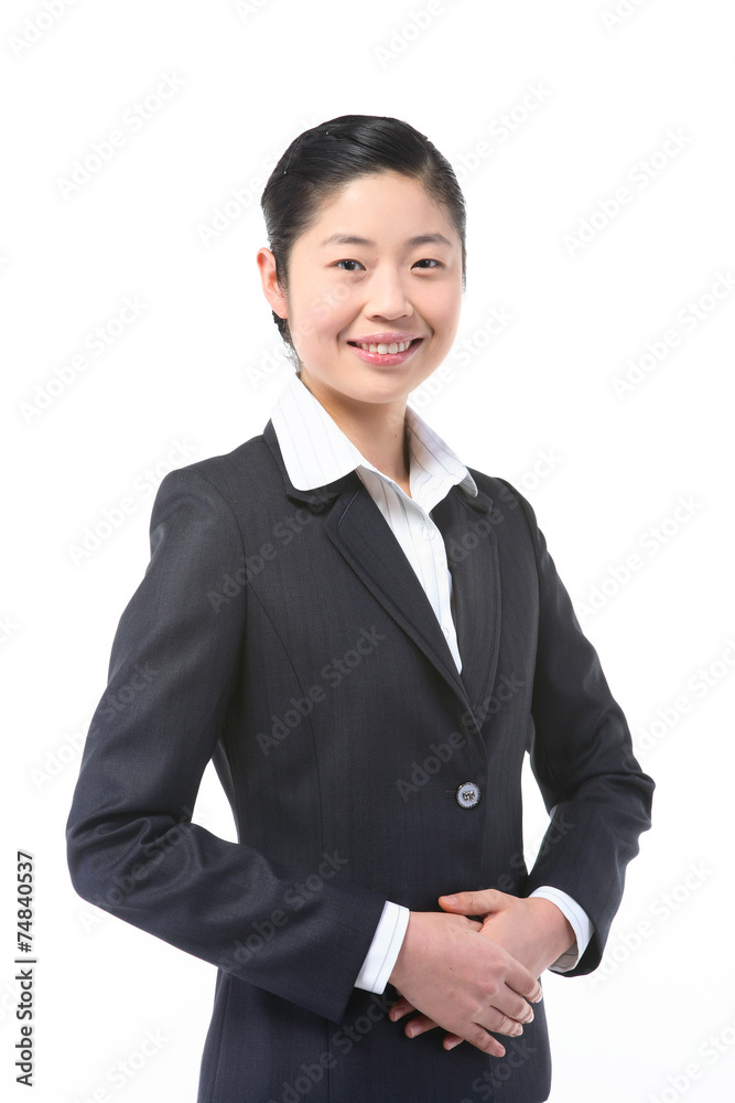 서서 제스처를 취하는 아시안 비즈니스 우먼 서서 제스처를 취하는 아시안 비즈니스 우먼