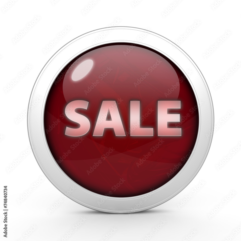 sale circular icon on white background sale circular icon on white background