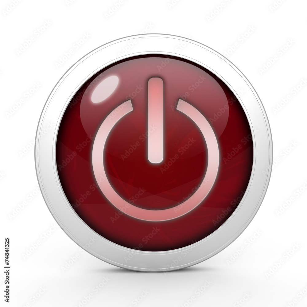 power circular icon on white background power circular icon on white background