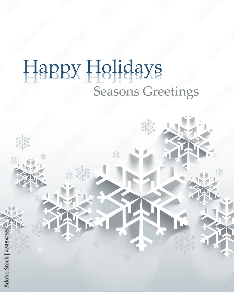 Fototapeta premium Abstract Christmas background with snowflakes