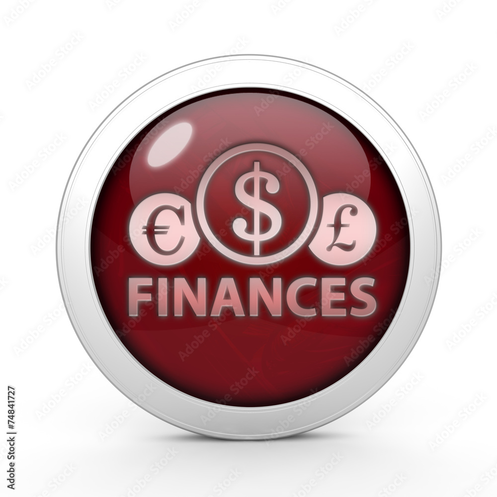 Finance circular icon on white background Finance circular icon on white background