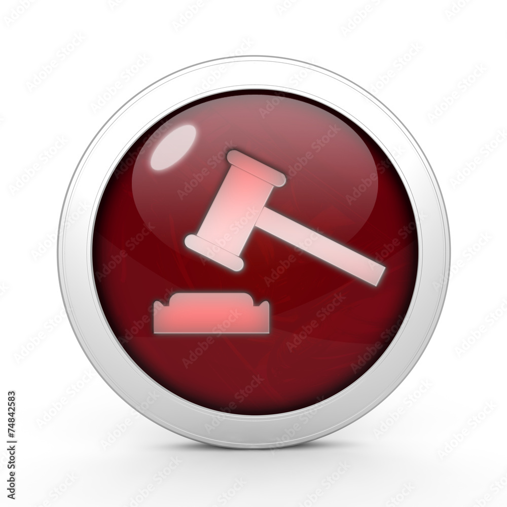 Auction circular icon on white background Auction circular icon on white background