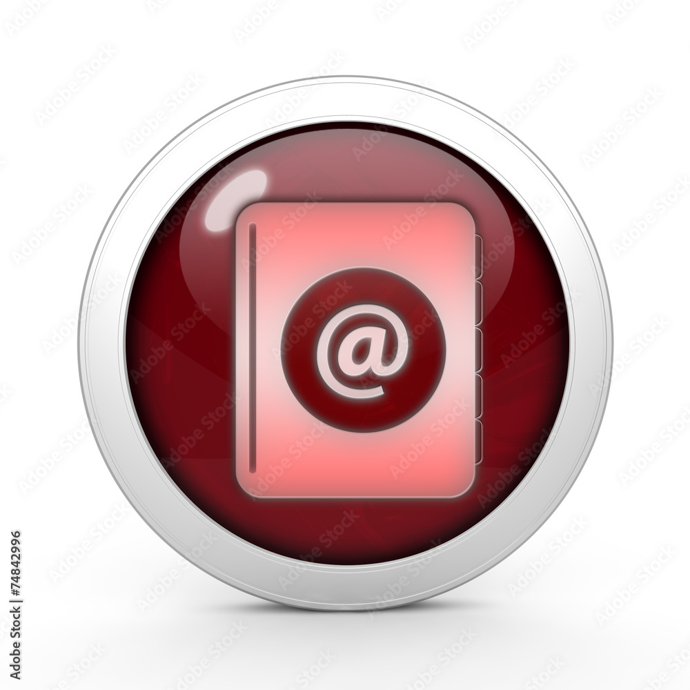 Email circular icon on white background Email circular icon on white background