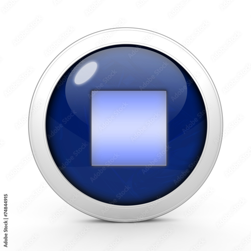 stop circular icon on white background stop circular icon on white background