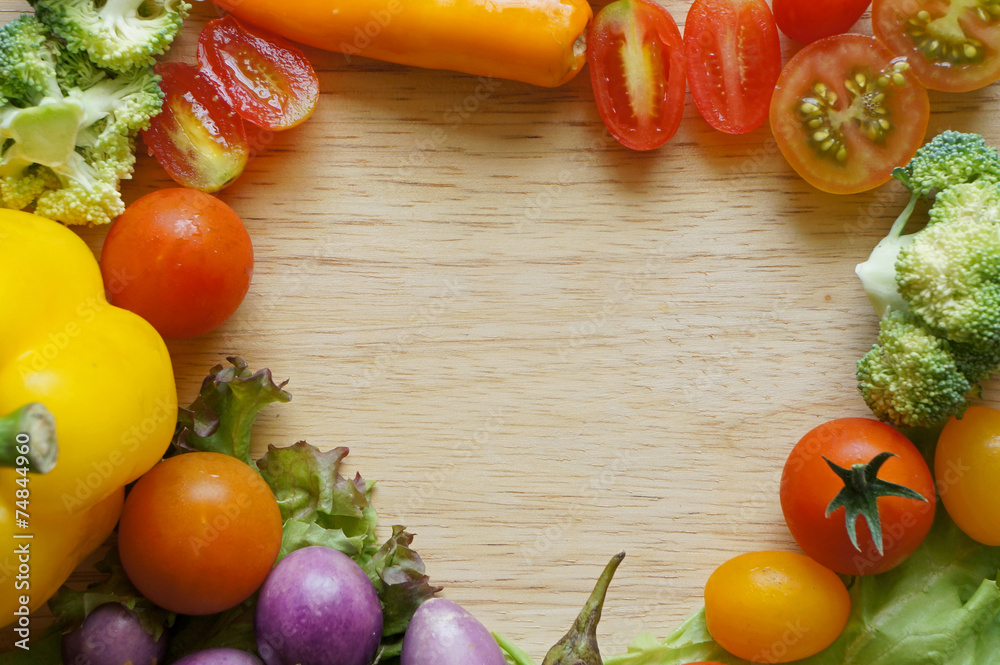 frame of vegetables and fruits/harvest/autumn frame of vegetables and fruits/harvest/autumn
