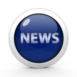 News circular icon on white background