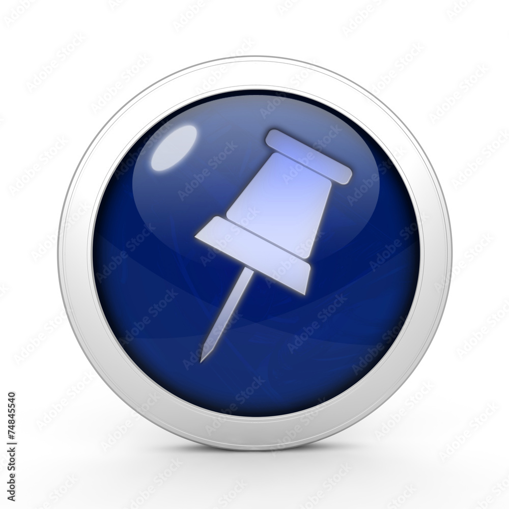 Safety pin circular icon on white background Safety pin circular icon on white background