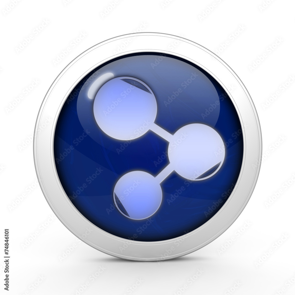 Database circular icon on white background Database circular icon on white background