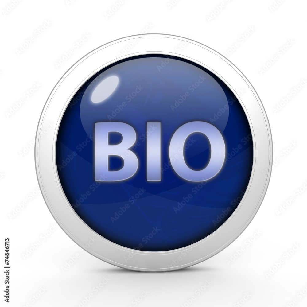Bio circular icon on white background Bio circular icon on white background