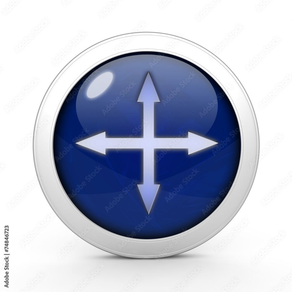 Arrow circular icon on white background Arrow circular icon on white background