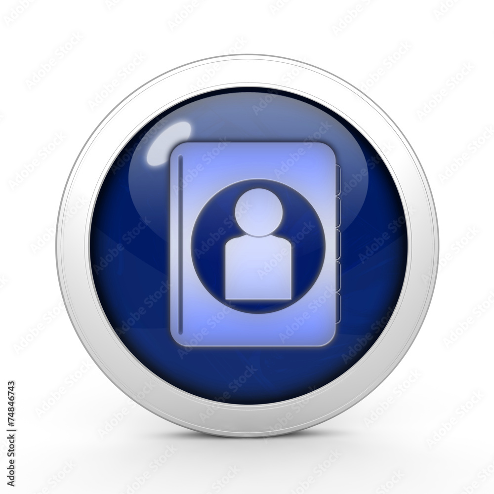 Profile circular icon on white background Profile circular icon on white background